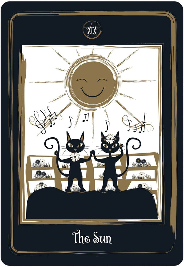 Golden Black Cat Tarot by Helena de Almeida