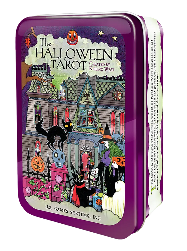 The Halloween Tarot in a tin by Kipling West