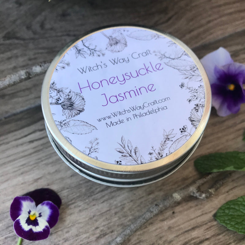 Honeysuckle Jasmine -  Scented Soy Candle