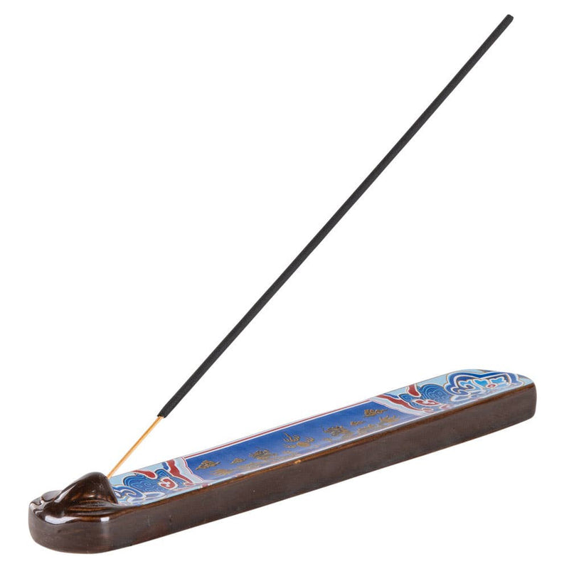 CERAMIC INCENSE BURNER WITH DRAGON