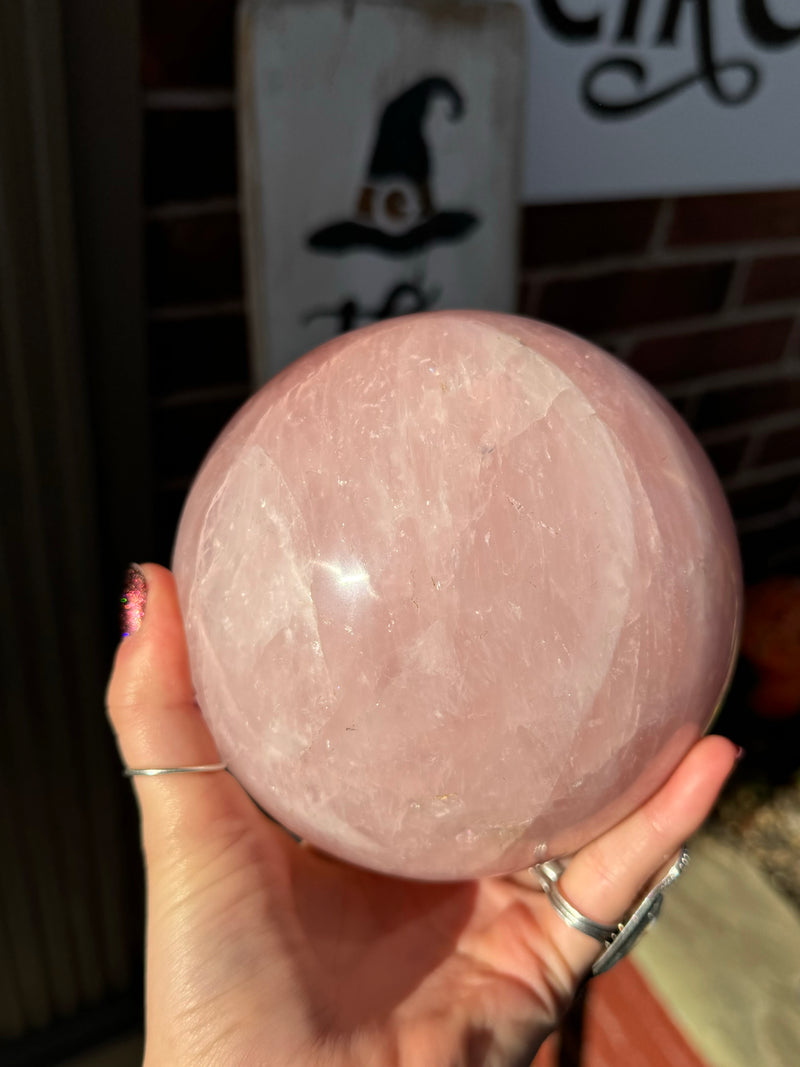 Rose Quartz Crystal Sphere