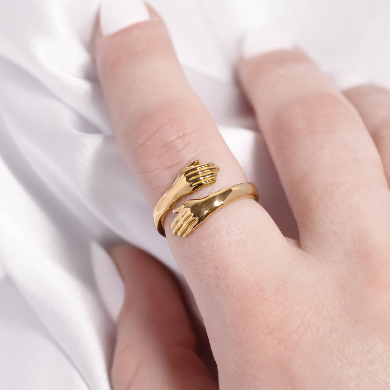 18K Plated Gold Hug Ring