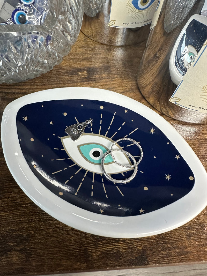 Evil Eye Ceramic Protection Tray