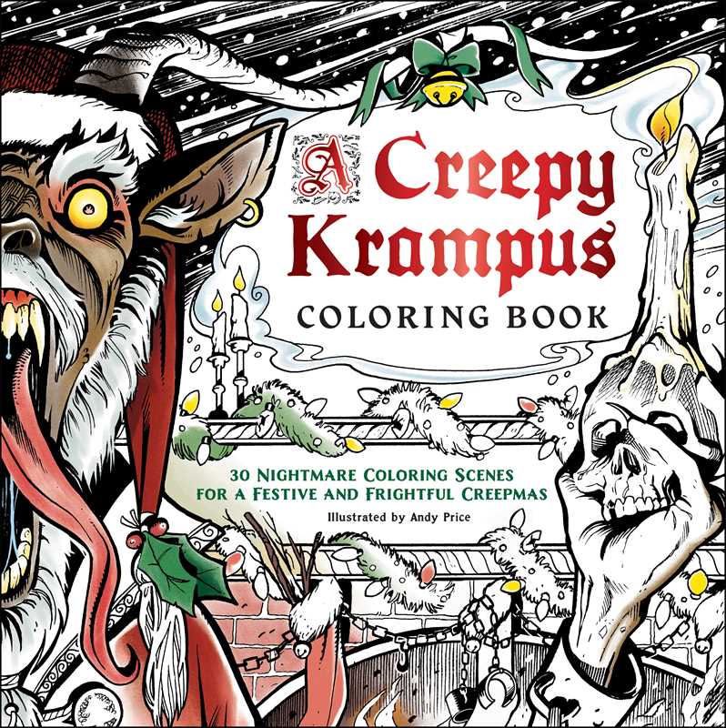 Creepy Krampus Coloring Book Illustrated by Andy Price