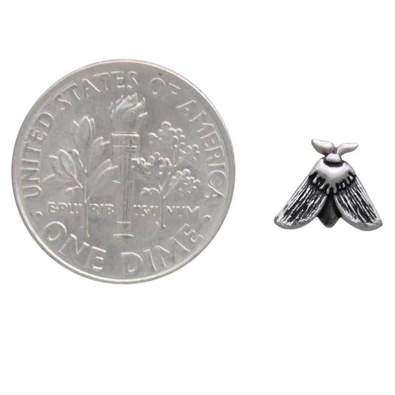 Sterling Silver Moth Post Earrings