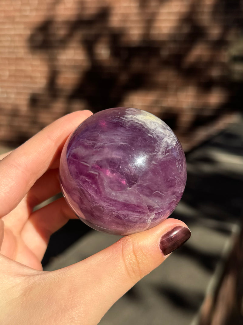 Fluorite Crystal Sphere