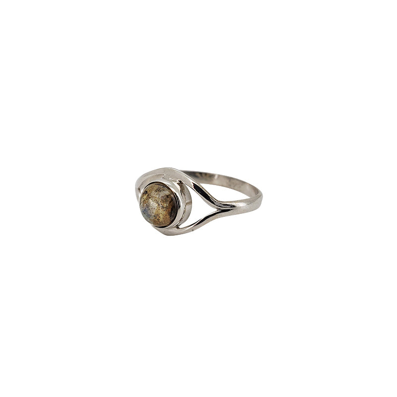 Labradorite Stone Sterling Silver Ring