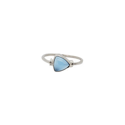 Blue Chalcedony Sterling Silver Ring