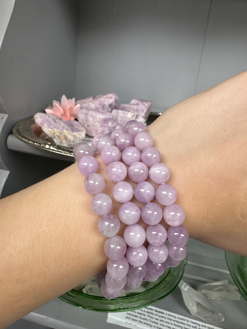 Kunzite Bracelet - 9-10mm