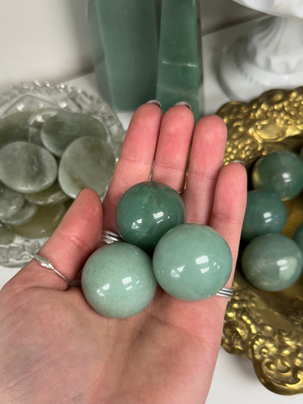 Green Aventurine 1” Mini Sphere