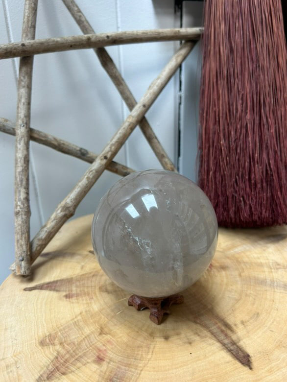 Smoky Quartz Large Crystal Sphere