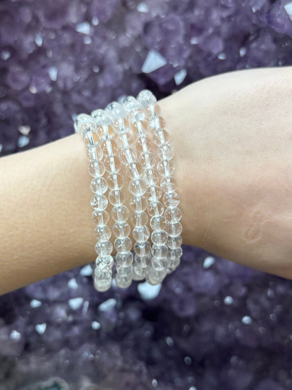 Clear Quartz Bracelet - 6mm