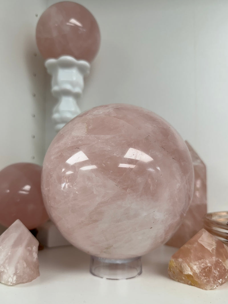 Rose Quartz Crystal Sphere