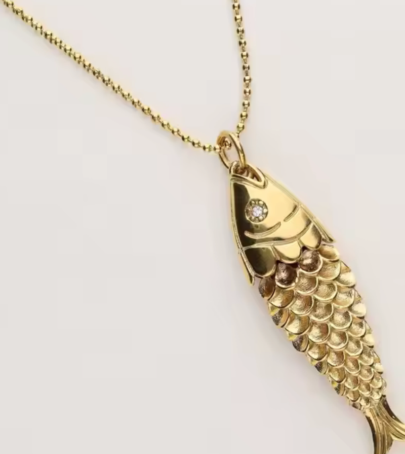 The Big Catch- Lucky Fish Pendant Necklace