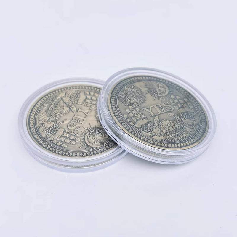 Yes/No Mysterious Emblem Decision Keepsake Coin