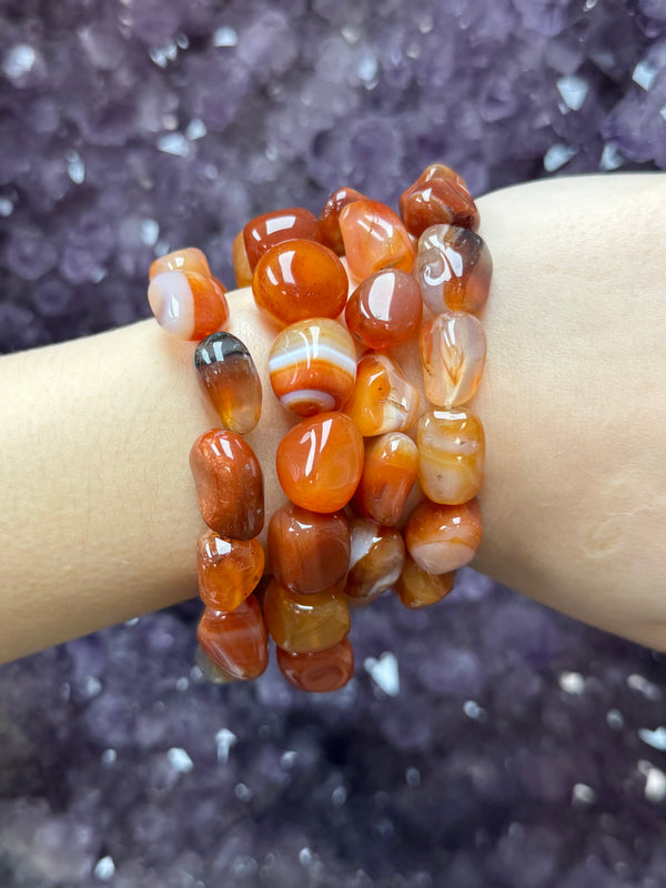 Tumbled Carnelian Bracelet