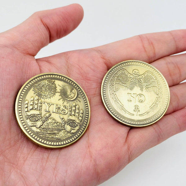Yes/No Mysterious Emblem Decision Keepsake Coin
