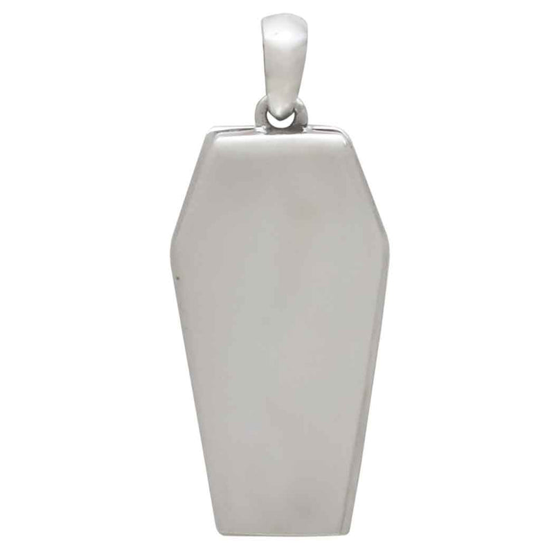 Sterling Silver Coffin Locket Charm