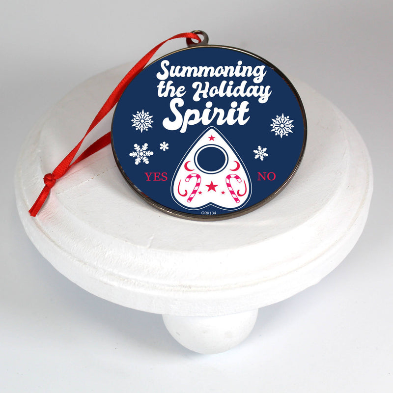 Summoning the Holiday Spirit Dome Ornament