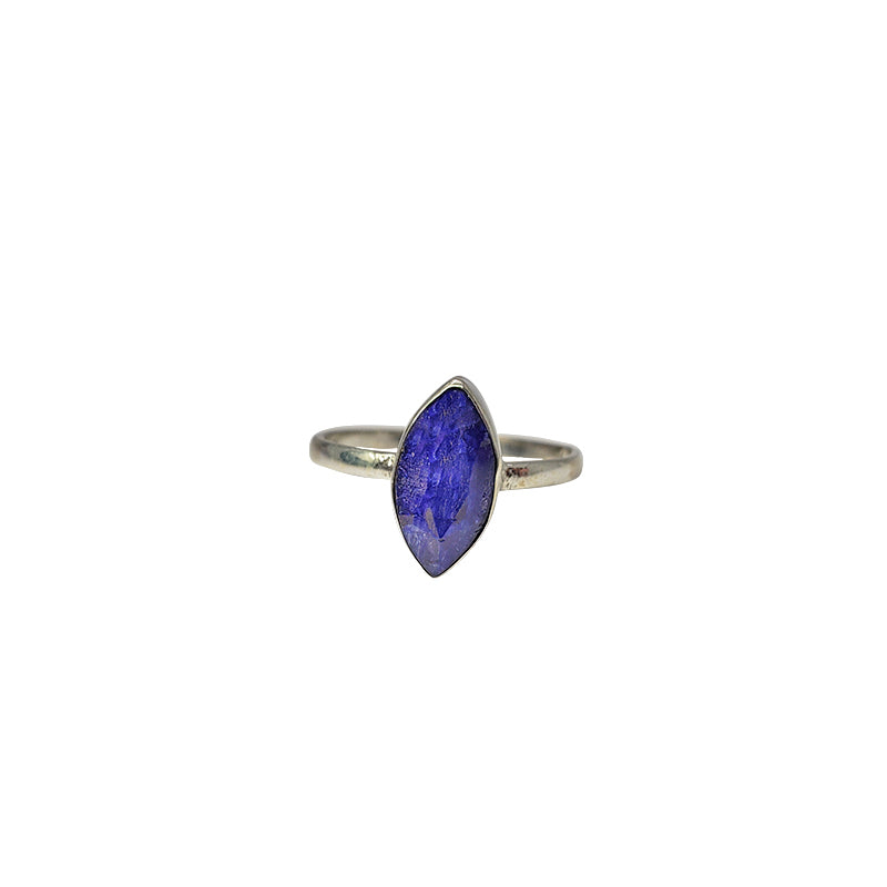 Sapphire Stone Sterling Silver Ring