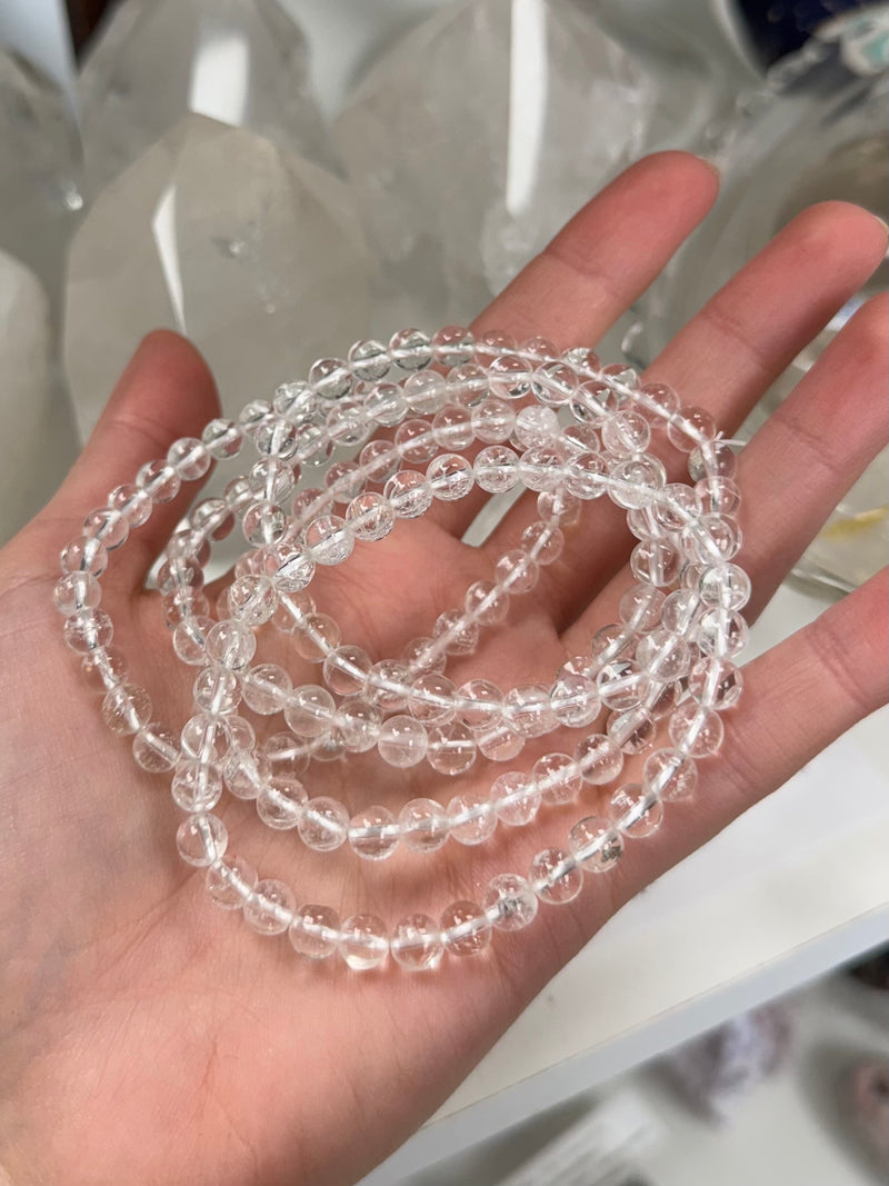 Clear Quartz Bracelet - 6mm