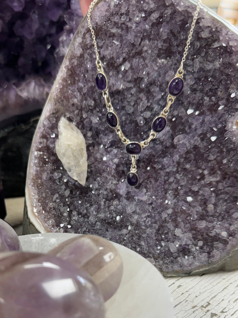 Amethyst Sterling Silver Necklace