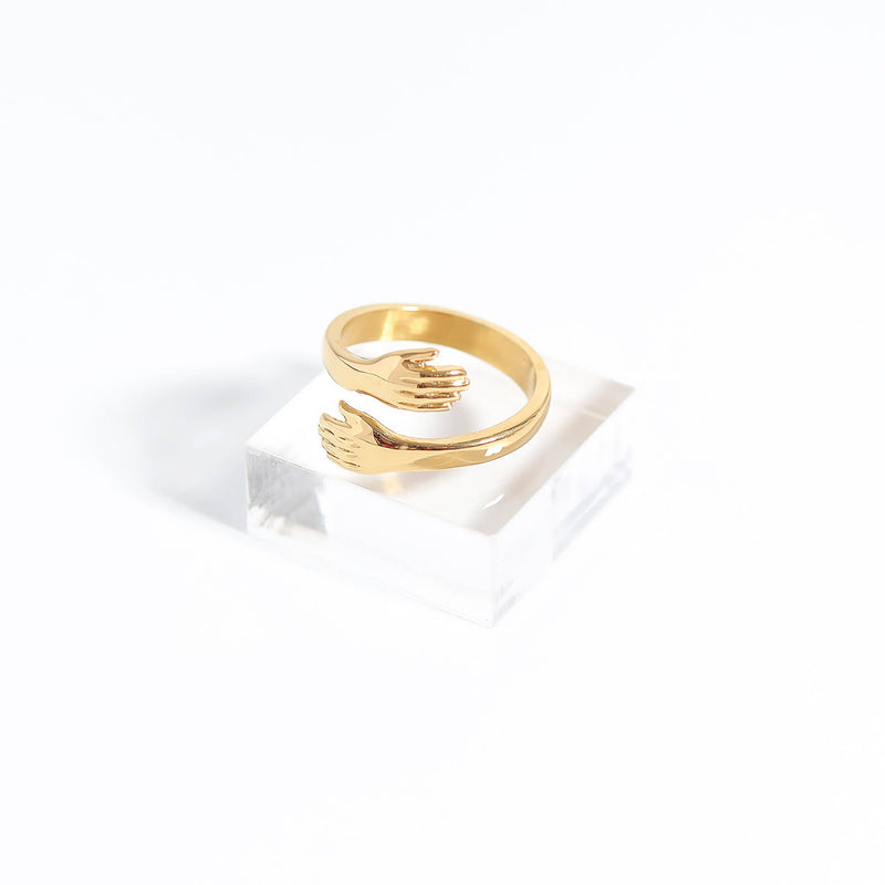 18K Plated Gold Hug Ring