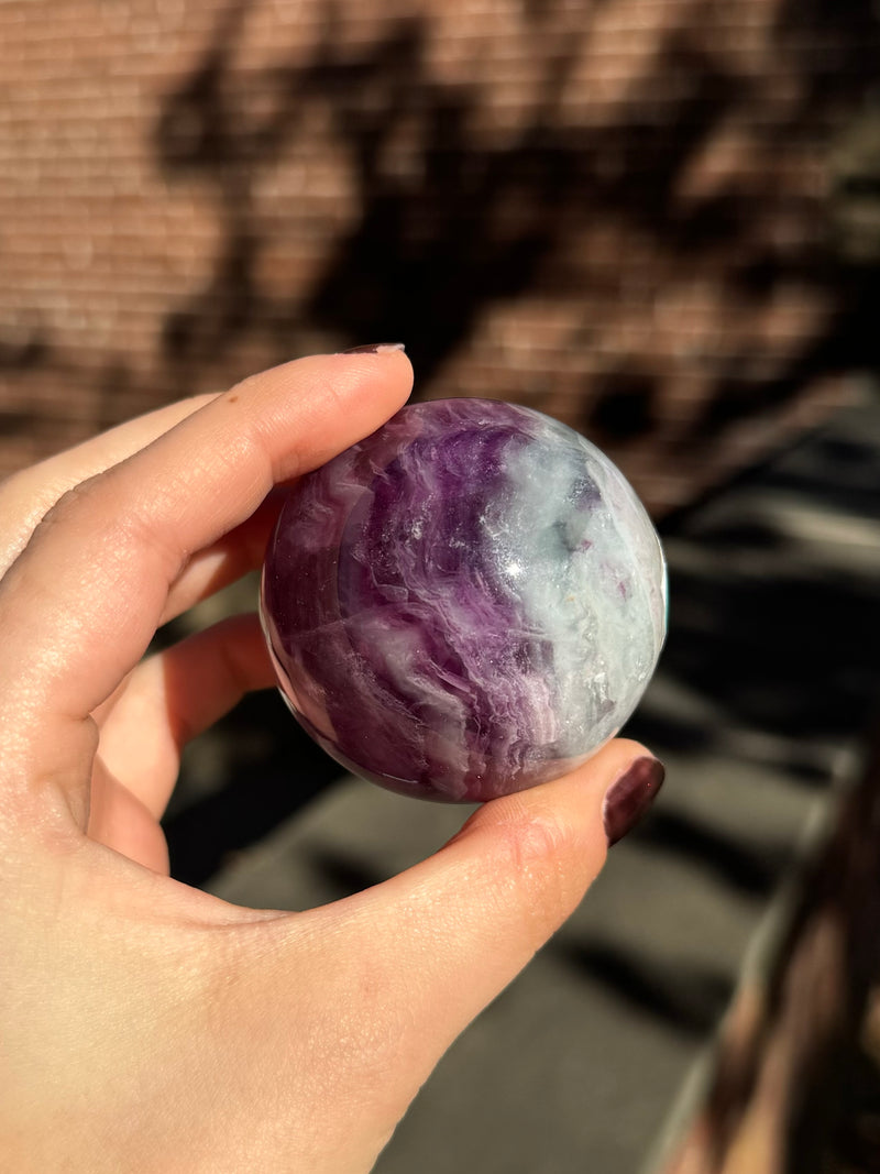 Fluorite Crystal Sphere