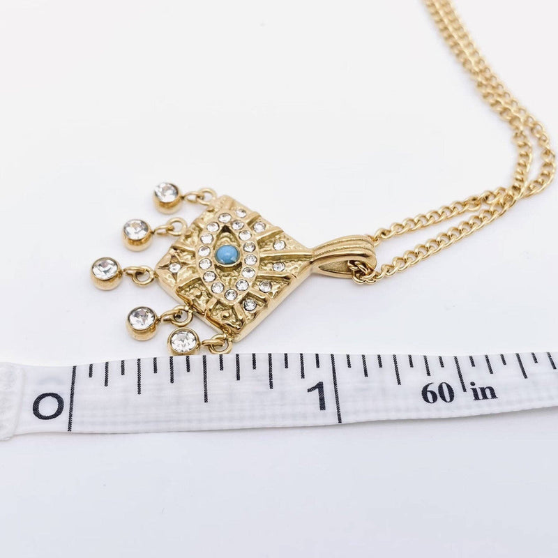 18K Gold-Plated Evil Eye Necklace