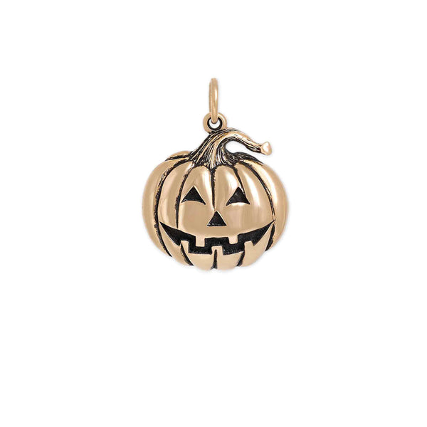 Bronze Jack o Lantern Charm