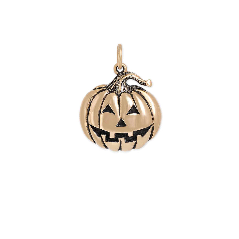Bronze Jack o Lantern Charm