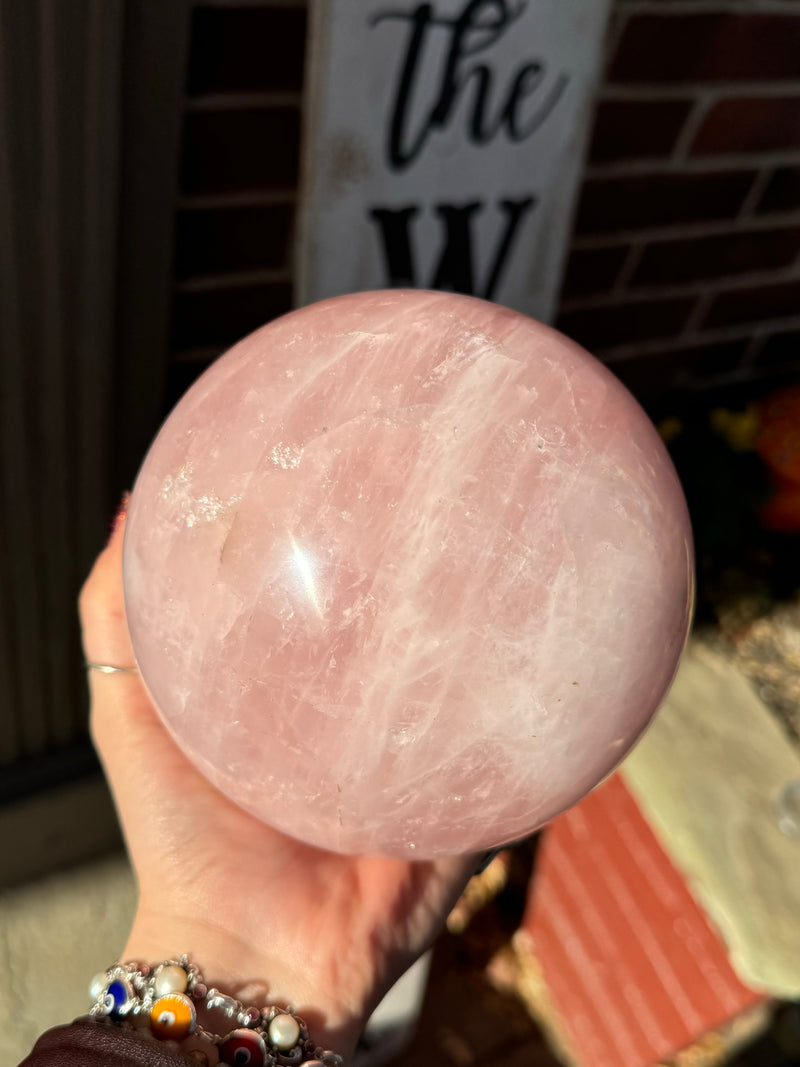 Rose Quartz Crystal Sphere