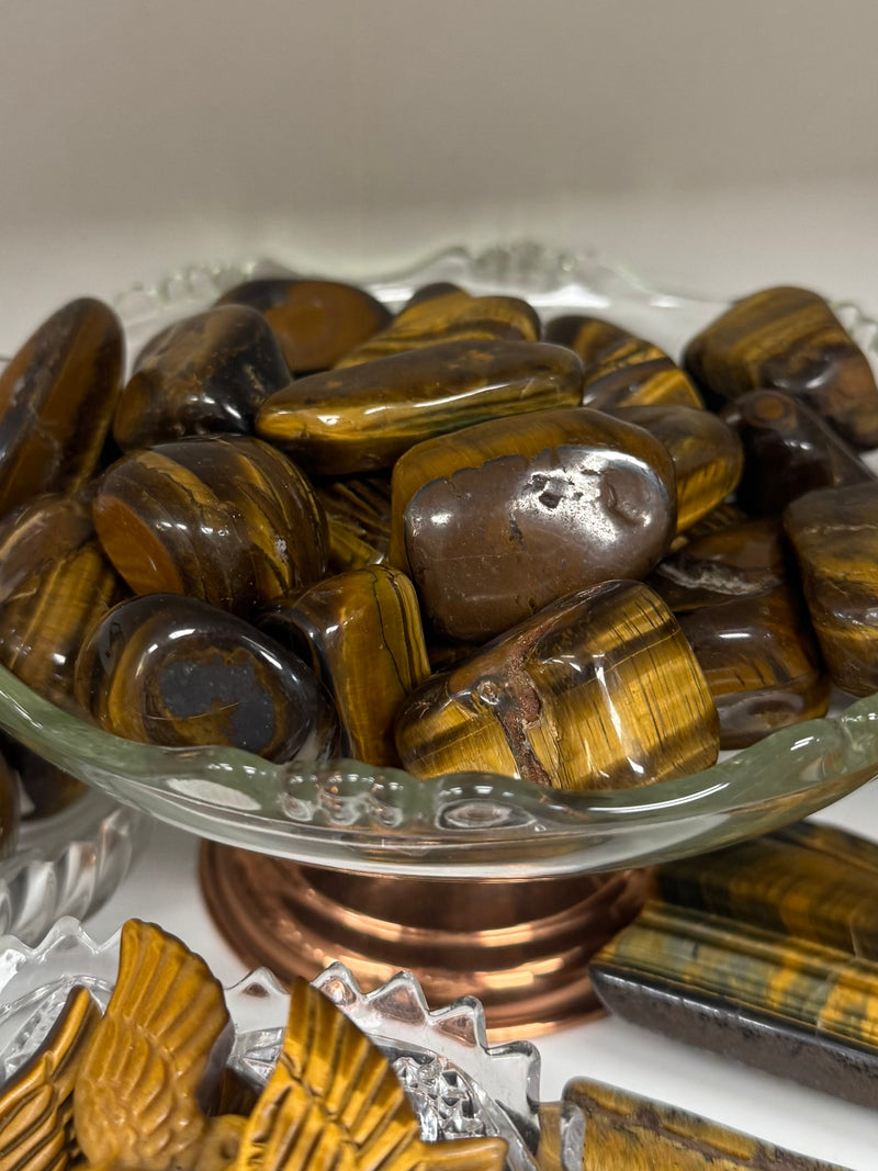 Large Tigers Eye Tumble