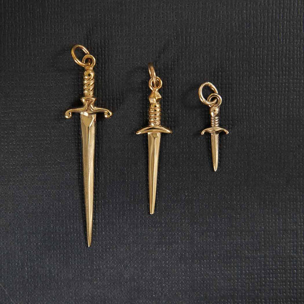 Bronze Mini Dagger Charm