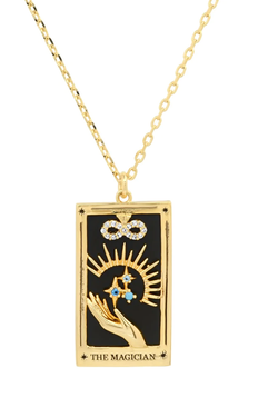 Tarot Card Necklace - Magician - 14K Gold stainless steel: Magician