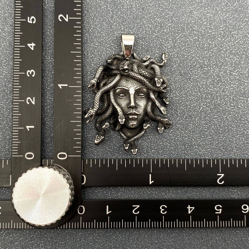 Stainless Steel Medusa Charm