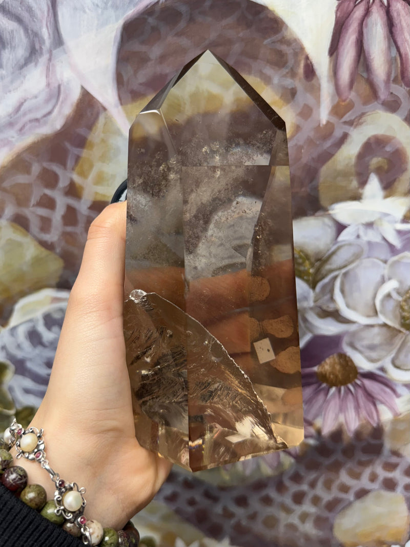 Smoky Quartz Crystal Tower