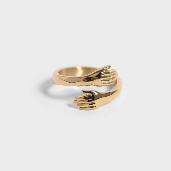 18K Plated Gold Hug Ring