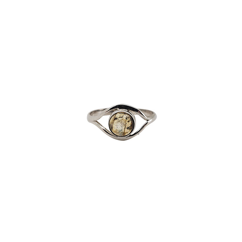 Labradorite Stone Sterling Silver Ring