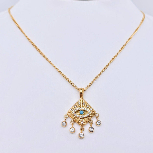 18K Gold-Plated Evil Eye Necklace