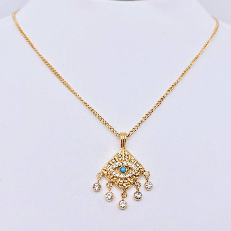 18K Gold-Plated Evil Eye Necklace