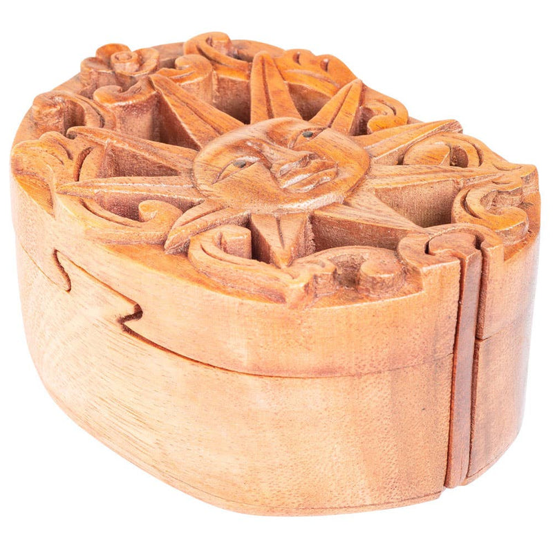 SUN WOODEN PUZZLE BOX