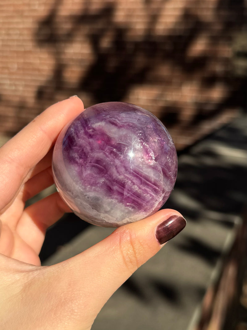 Fluorite Crystal Sphere