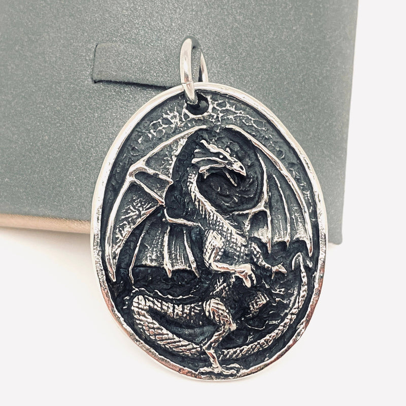 Stainless Steel Flying Dragon Pendant