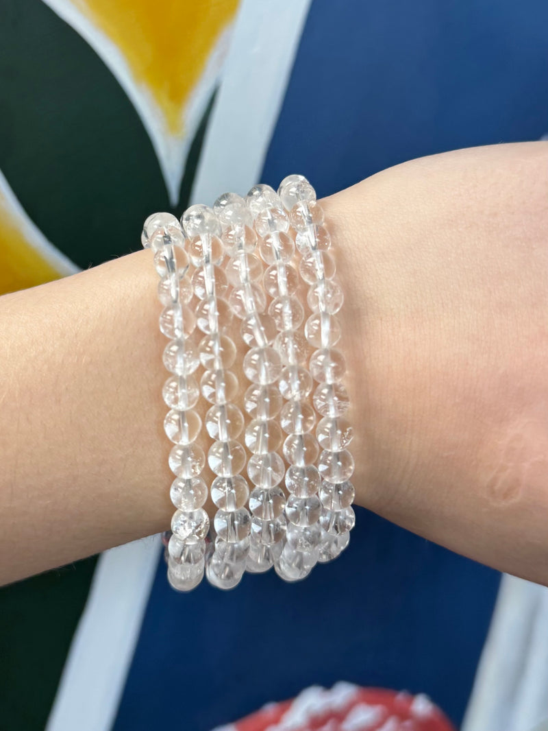 Clear Quartz Bracelet - 6mm