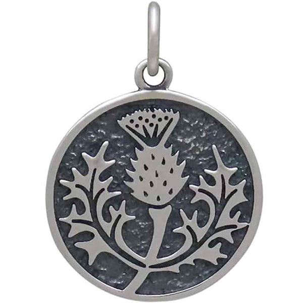 Sterling Silver Thistle Charm