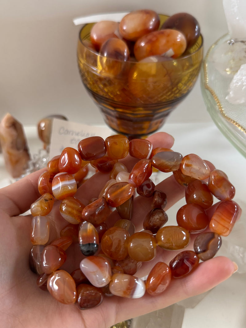 Tumbled Carnelian Bracelet