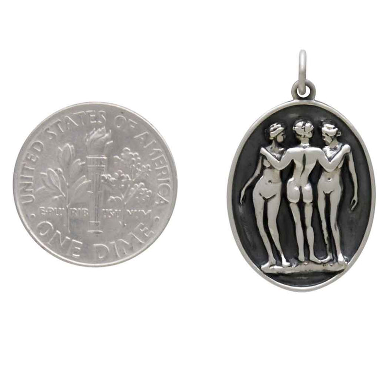 Sterling Silver Three Graces Pendant