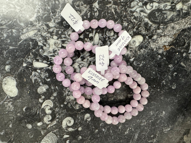 Kunzite Bracelet - 9-10mm