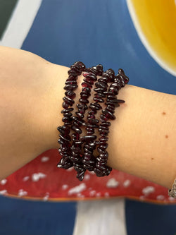 Garnet Chip Bracelet